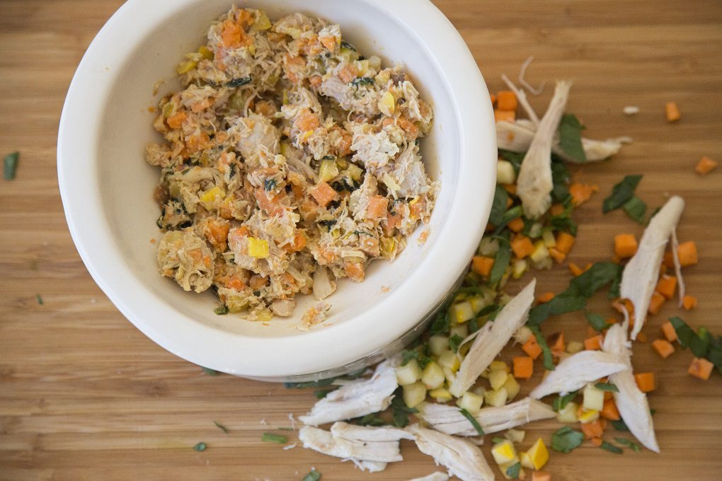 nutrients for senior dogs, nomnom now chicken chowwow recipe